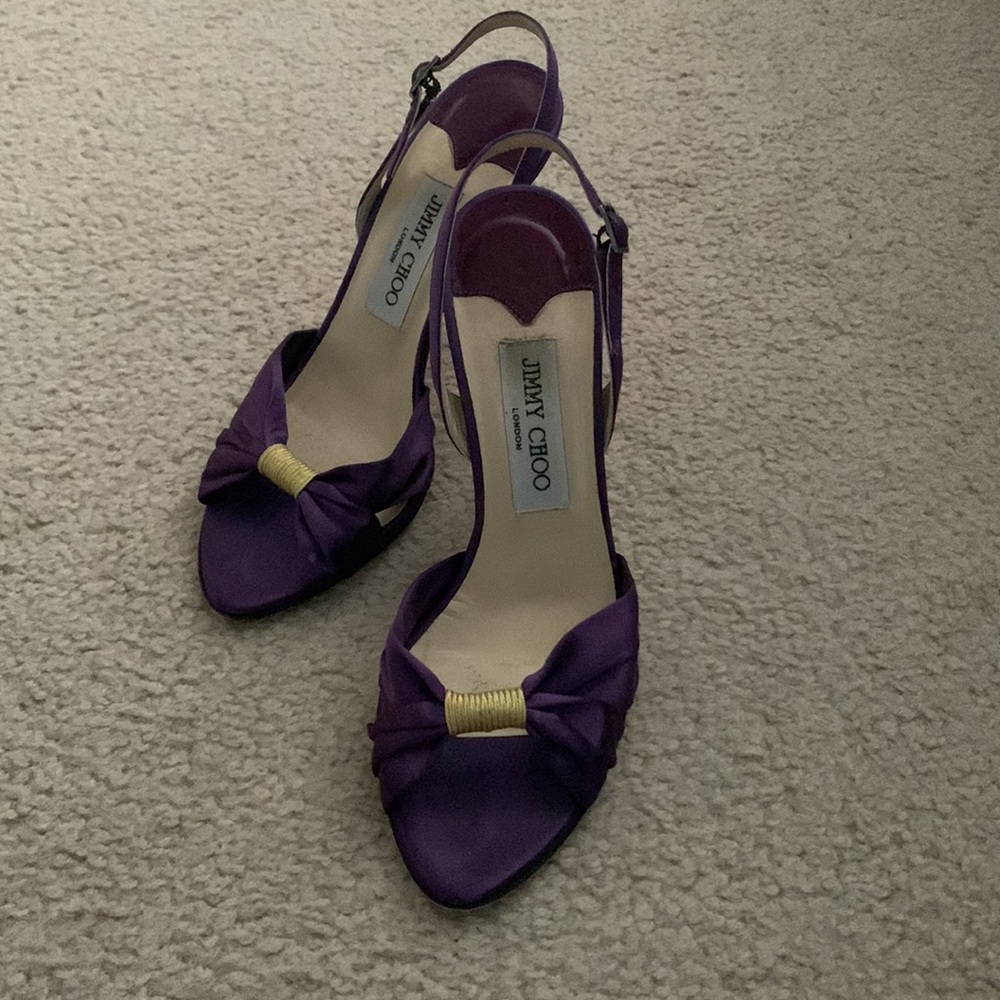 Purple Jimmy Choo heels